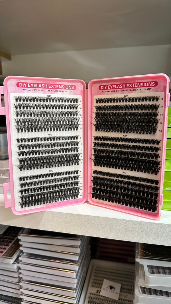 Libro efecto extensiones 570 piezas 30D-40D-50D-60D-80D-10D mix 8-16mm 03