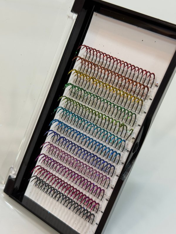 Extensiones con Glitter 16mm