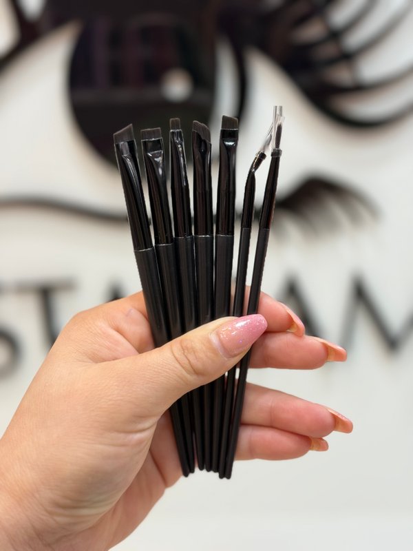 Brochas para cejas y delineados 7 piezas