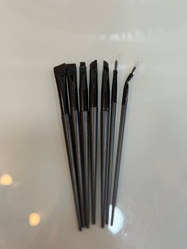 Brochas para cejas y delineados 7 piezas