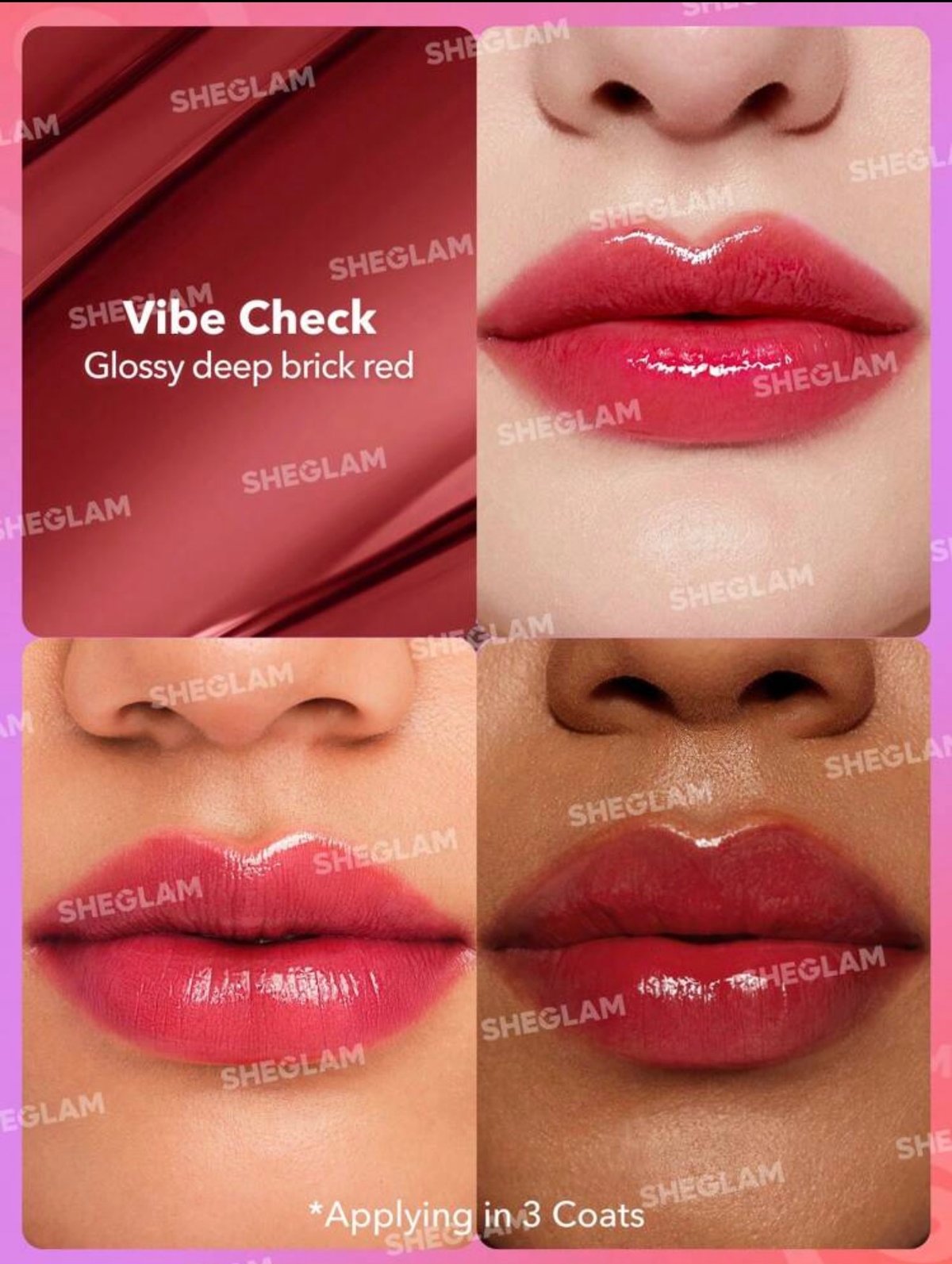 Labial ultra brillante tonalidad “VIBE CHECk” - 2
