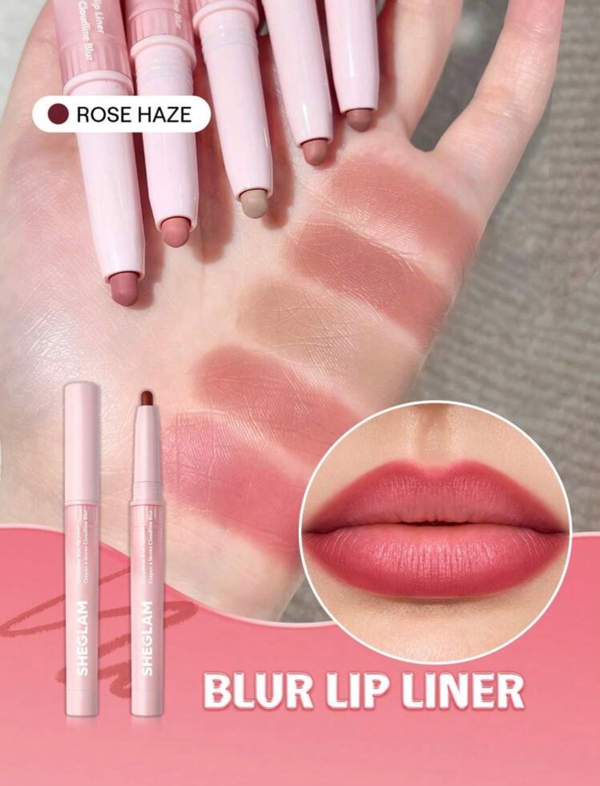 Delineador de labios tonalidad “ROSE HAZE”