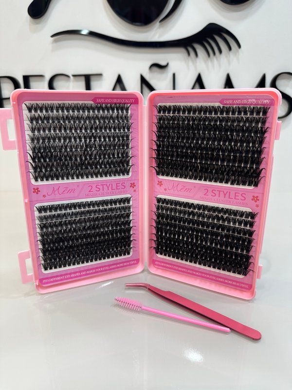 Libro efecto extensiones 40D-80D incluye pinza