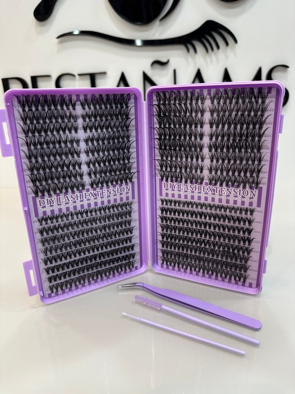 Libro efecto cat eyes, efecto extensiones incluye pinza