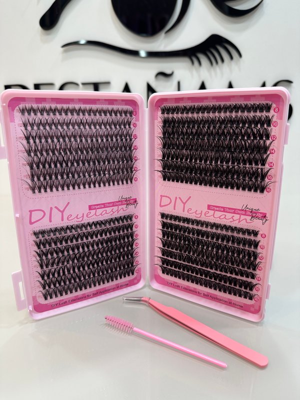 Libro efecto extensiones 30D-60D incluye pinza