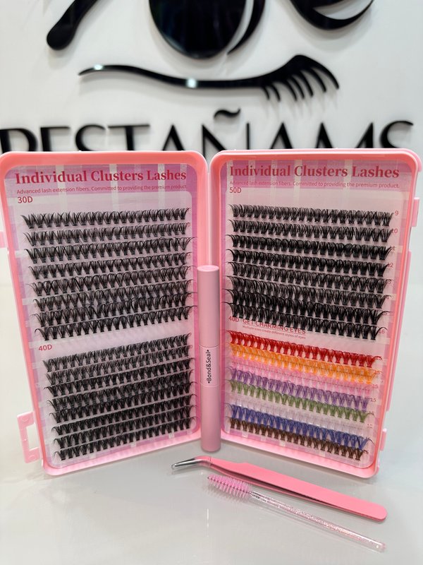 Libro kit efecto extensiones con pestaña fantasía