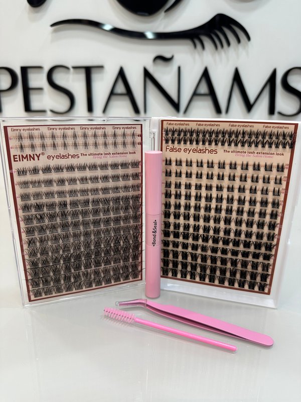 Libro kit efecto natural, wispy con pestañas inferiores 