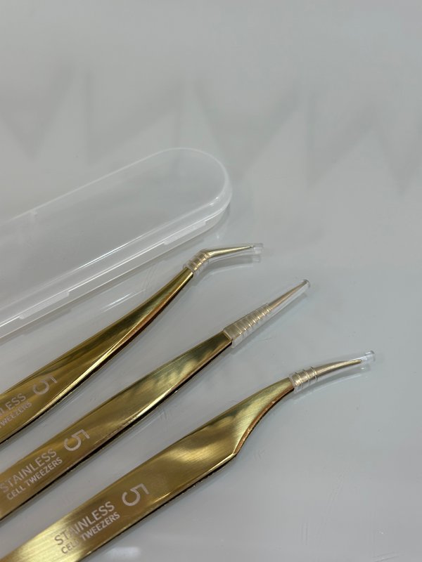 Pinzas profesionales para extensiones 