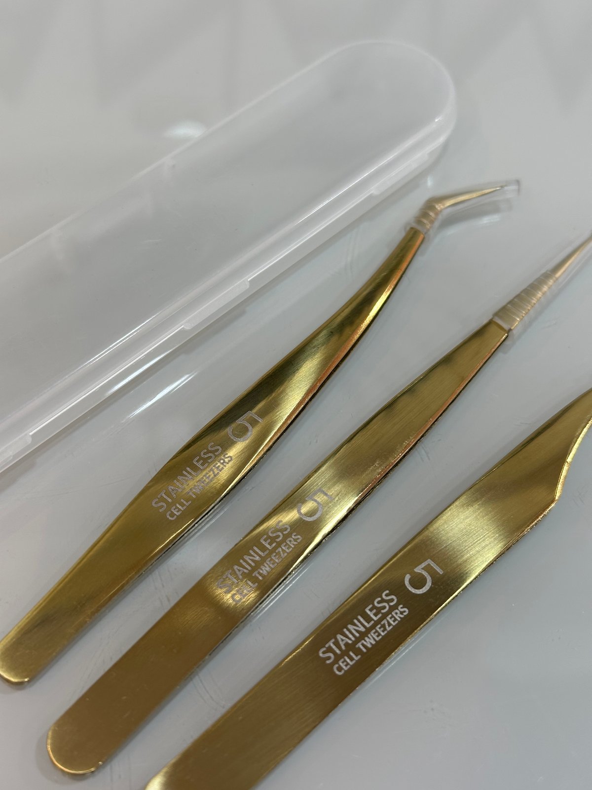 Pinzas profesionales para extensiones  - 3