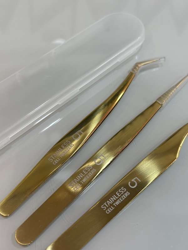 Pinzas profesionales para extensiones 