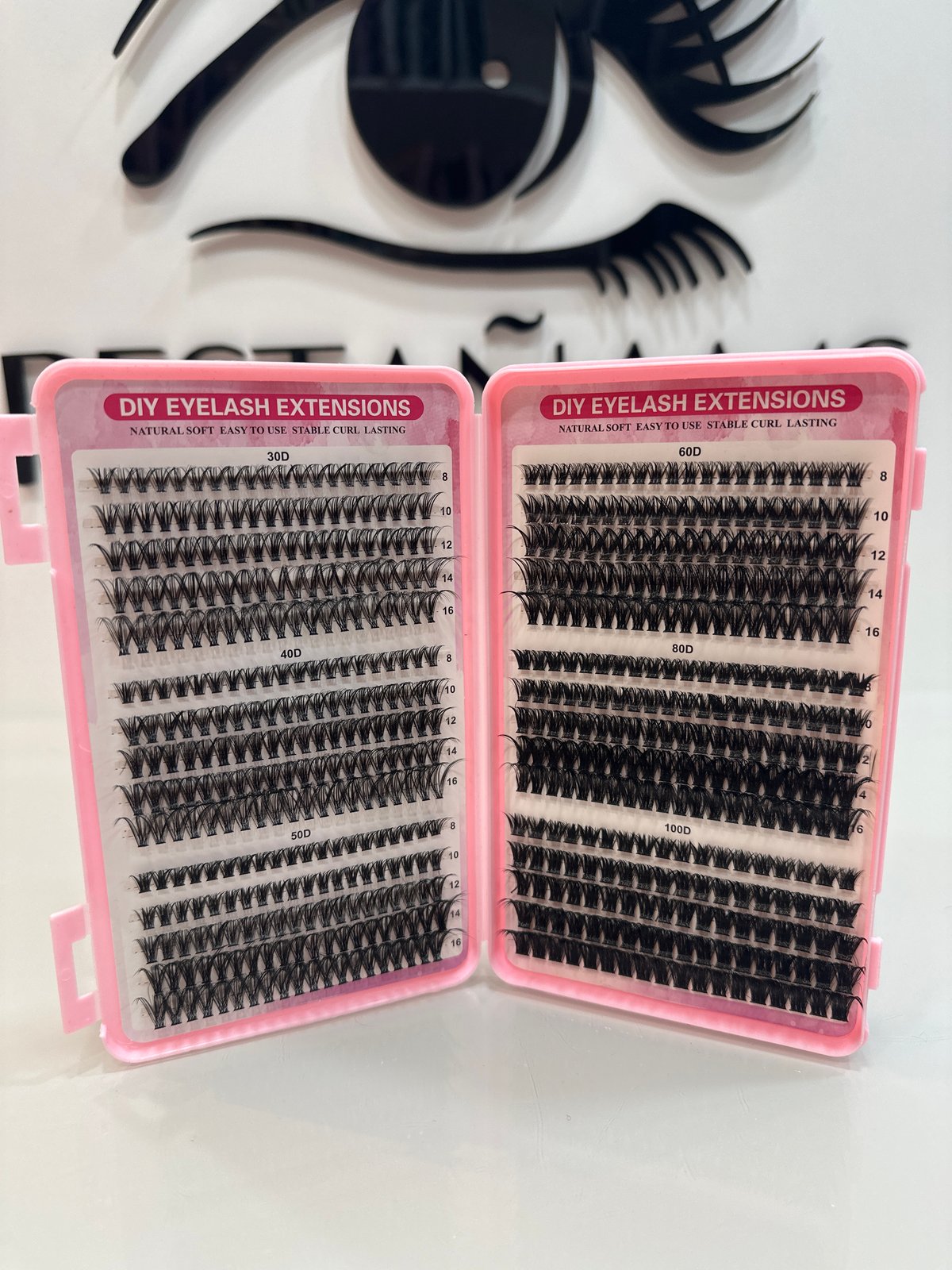 Libro efecto extensiones 570 piezas 30D-40D-50D-60D-80D-10D mix 8-16mm 03