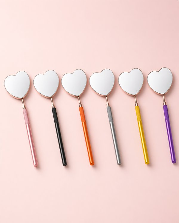 Espejo Corazon para Extensiones de Pestañas