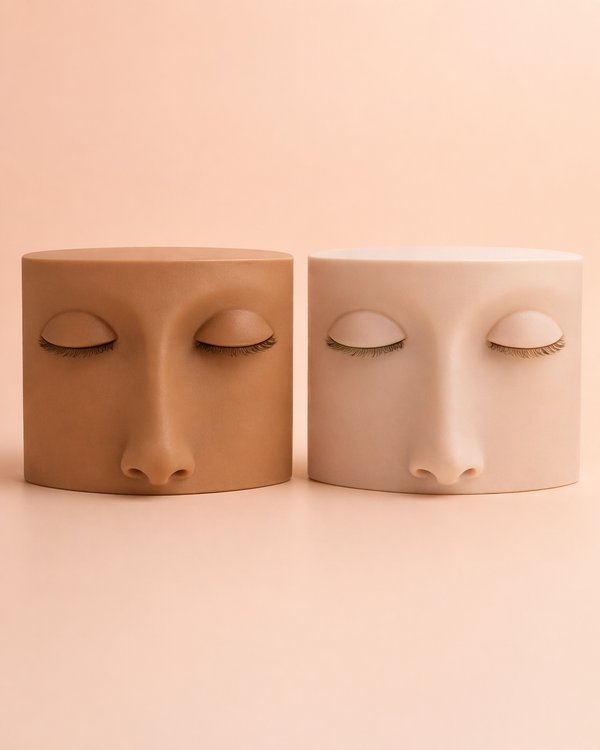 Piel de Práctica 1 Par de Ojos para Extensiones de Pestañas