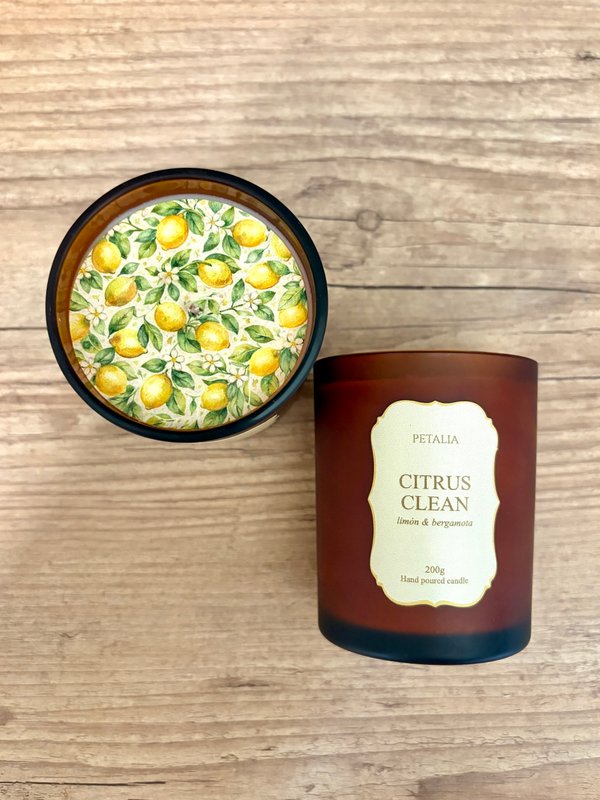 Vela Citrus Clean — Limón Dulce & Bergamota