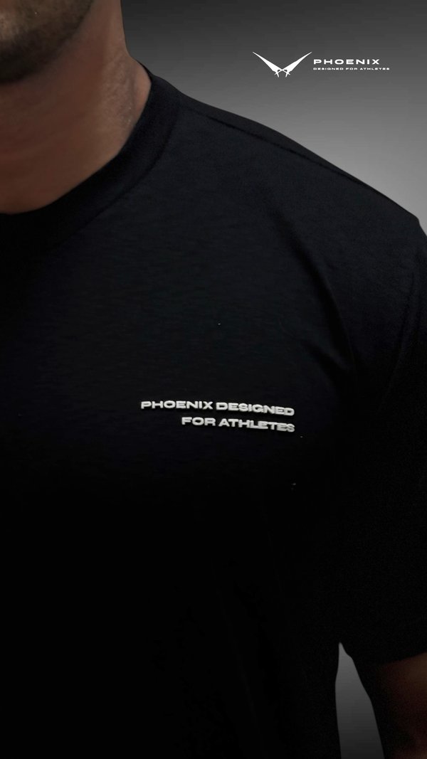 Remera relax fit negra 