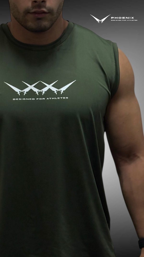 Musculosa PHOENIX verde musgo