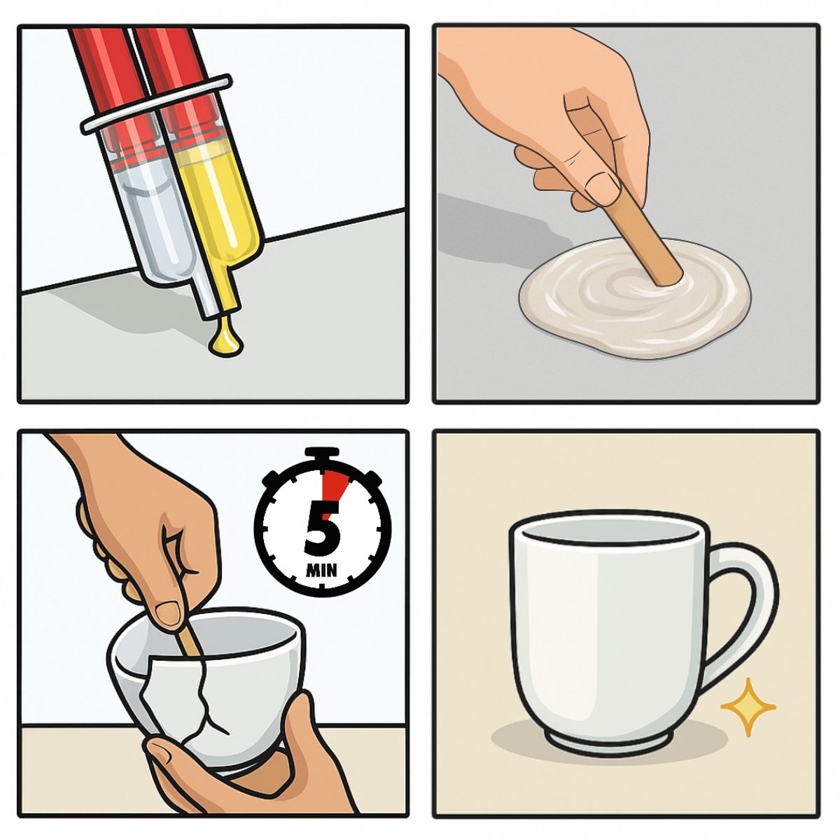 Pegamento reparador EPOXY - 2