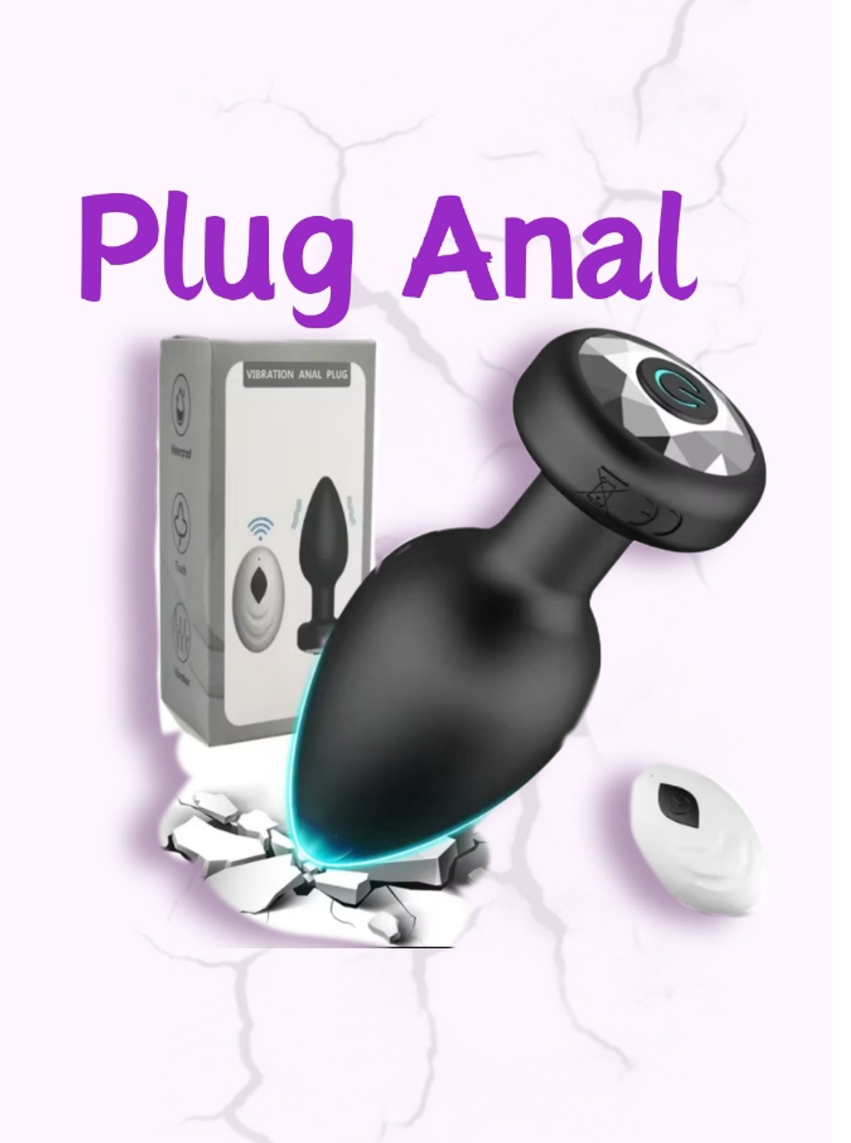 Plug @n Con Vibrador Y Control SKU: Plug @n@l con vibrador y control