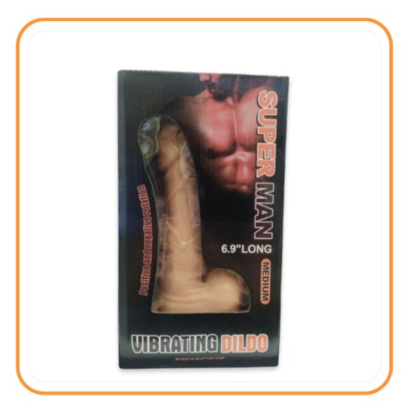 Super Man Consolador Vibrador 17 Cm 