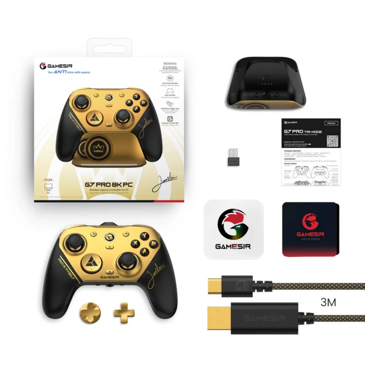 control GameSir G7 Pro 8K Wireless PC Controller - Champion Edition - 3