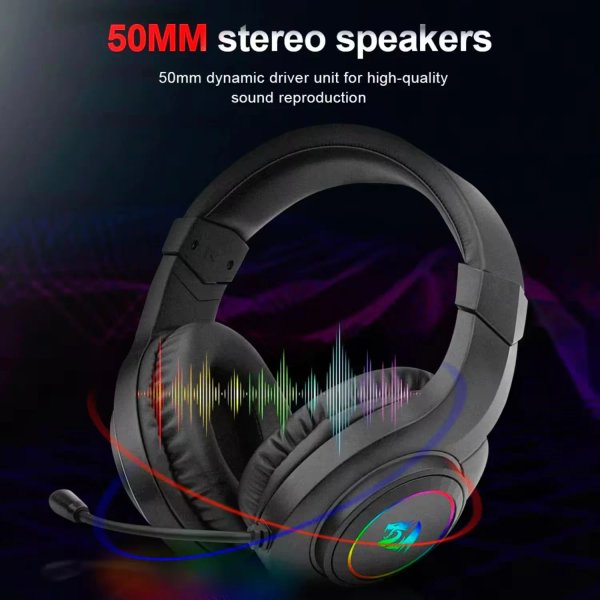 AURICULAR Gamer Redragon Hylas H260-RGB P2 3.5mm - Negro