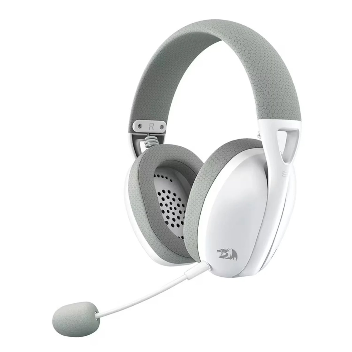 AURICULAR Gamer Redragon Ire Pro H848 Wireless - Blanco Gris - 4