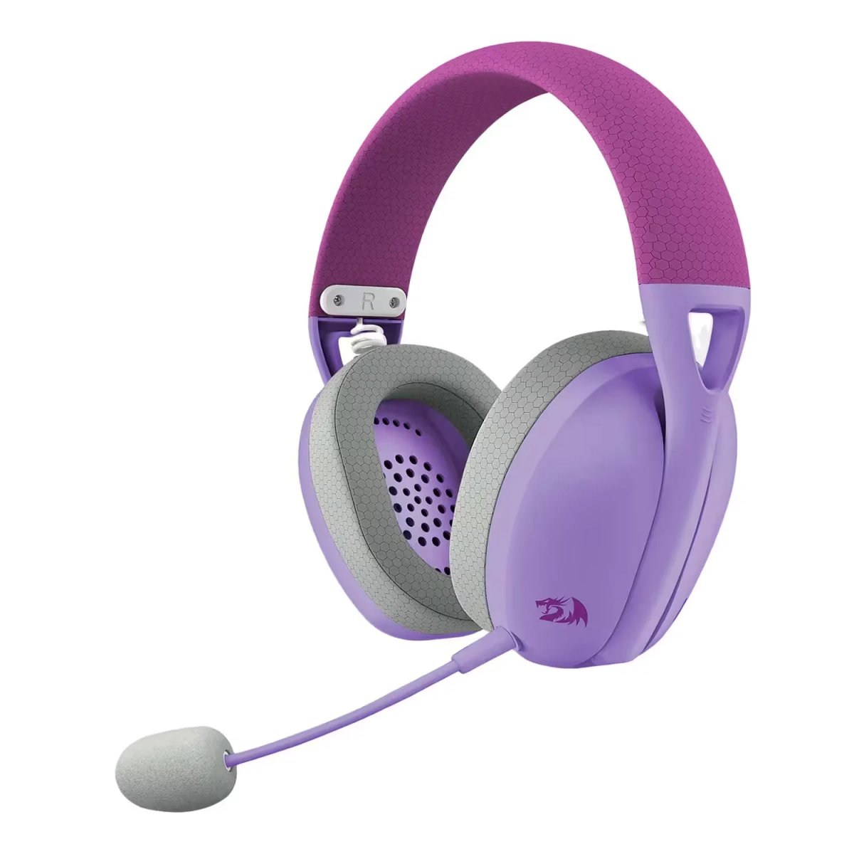 AURICULAR Gamer Redragon Ire Pro H848 Wireless - Púrpura - 2