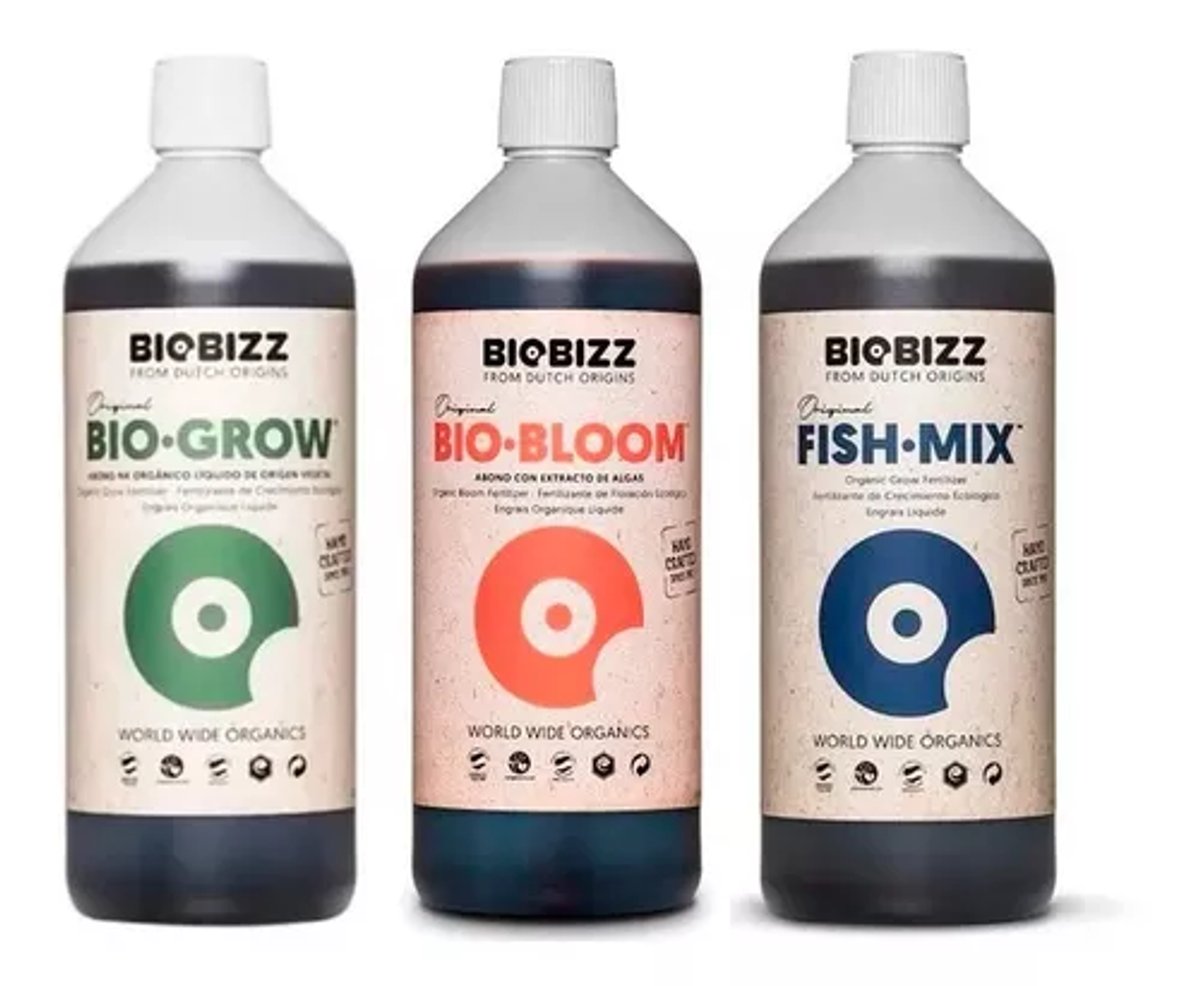 Biobizz Grow Bloom Fishmix Fertilizantes Combo 250ml
