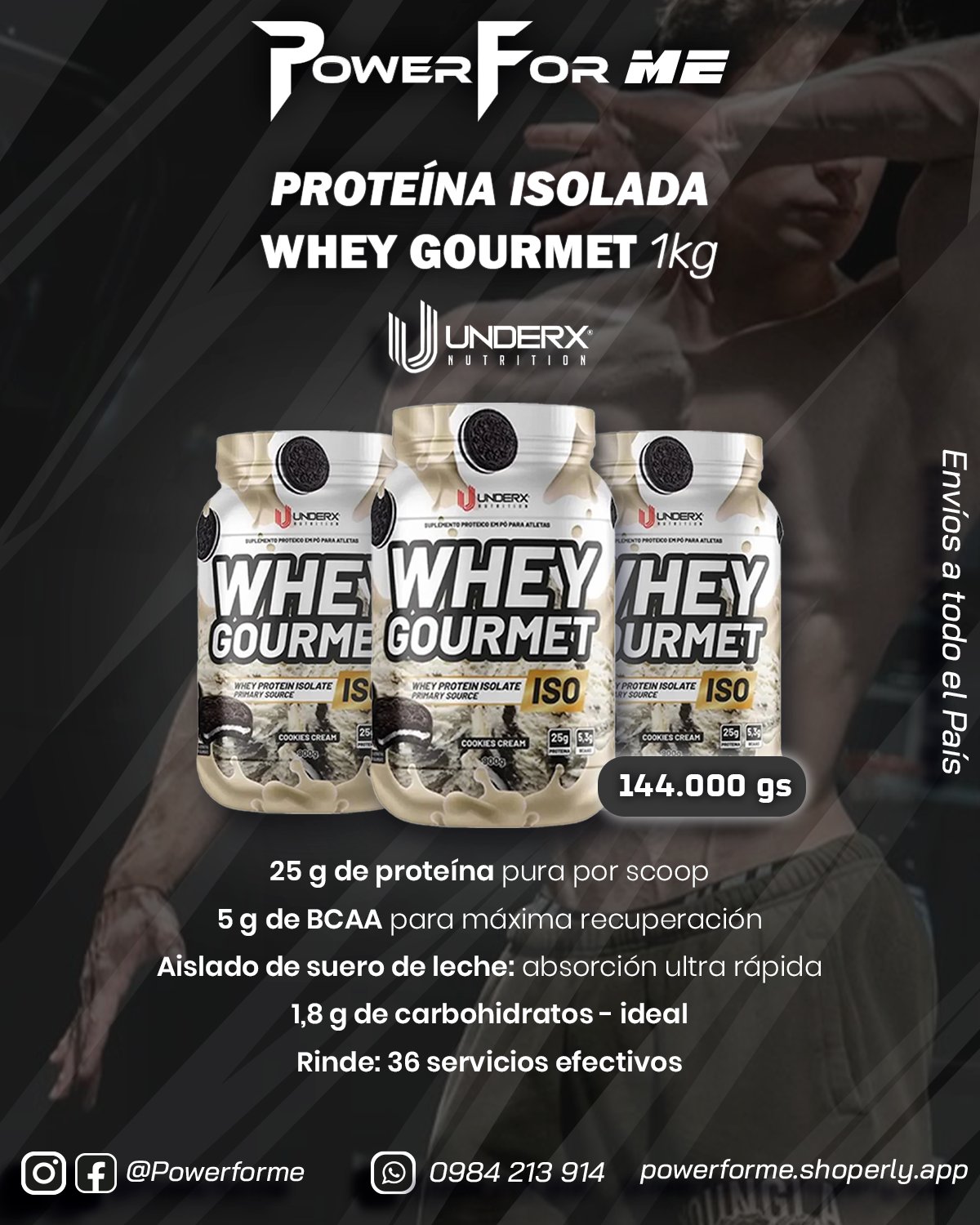 Proteína Isolada. Whey Gourmet. 1kg - 3