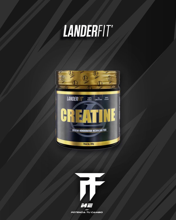 Creatina Monohidratada Micronizada Pura. LanderFit. 300g