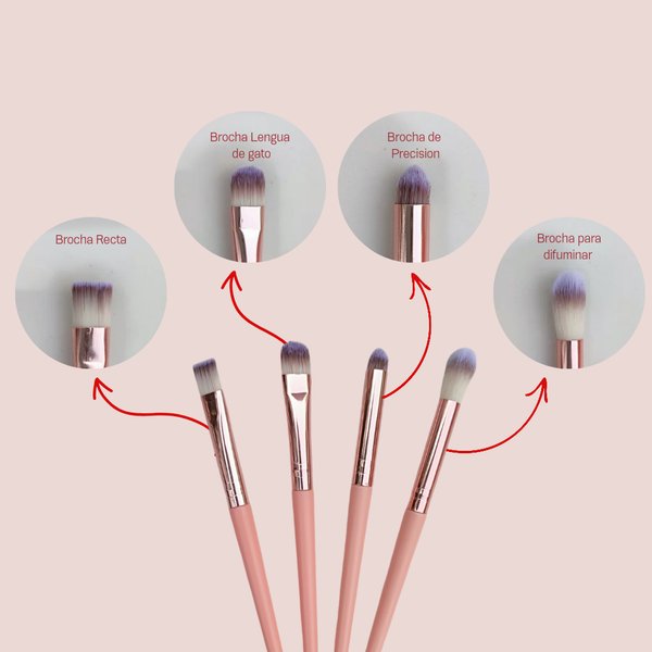 Set de brochas para ojos