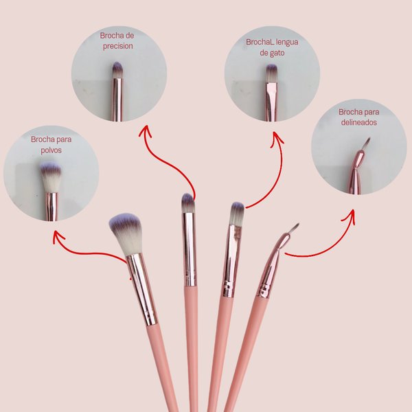 Set de brochas para ojos