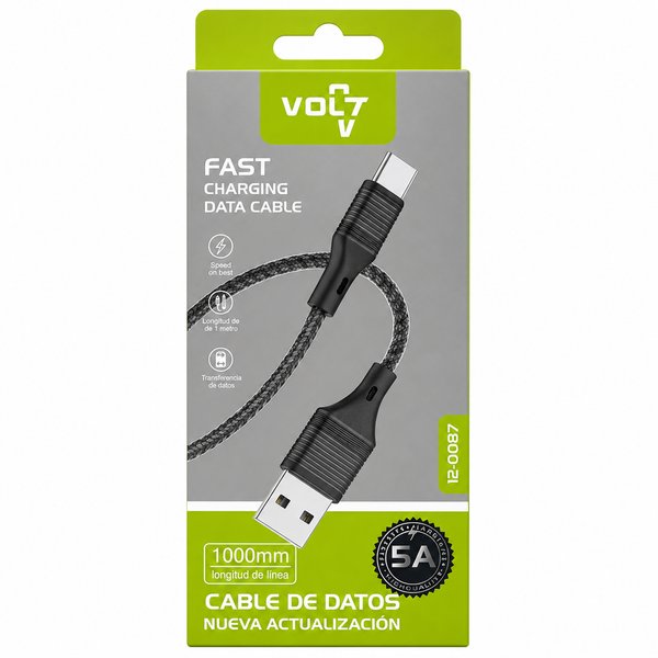 Cable Mallado 5A Tipo C VOLT