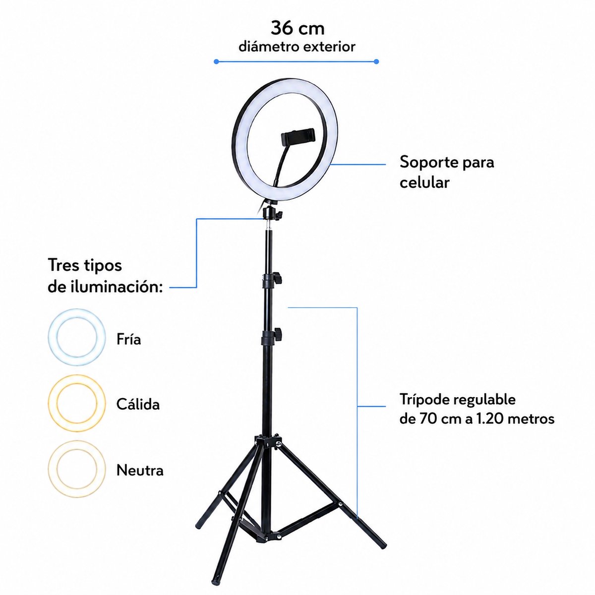 Aro de luz 36P VOLT - 2