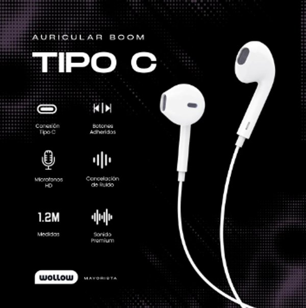 Auricular TIPO C VOLT