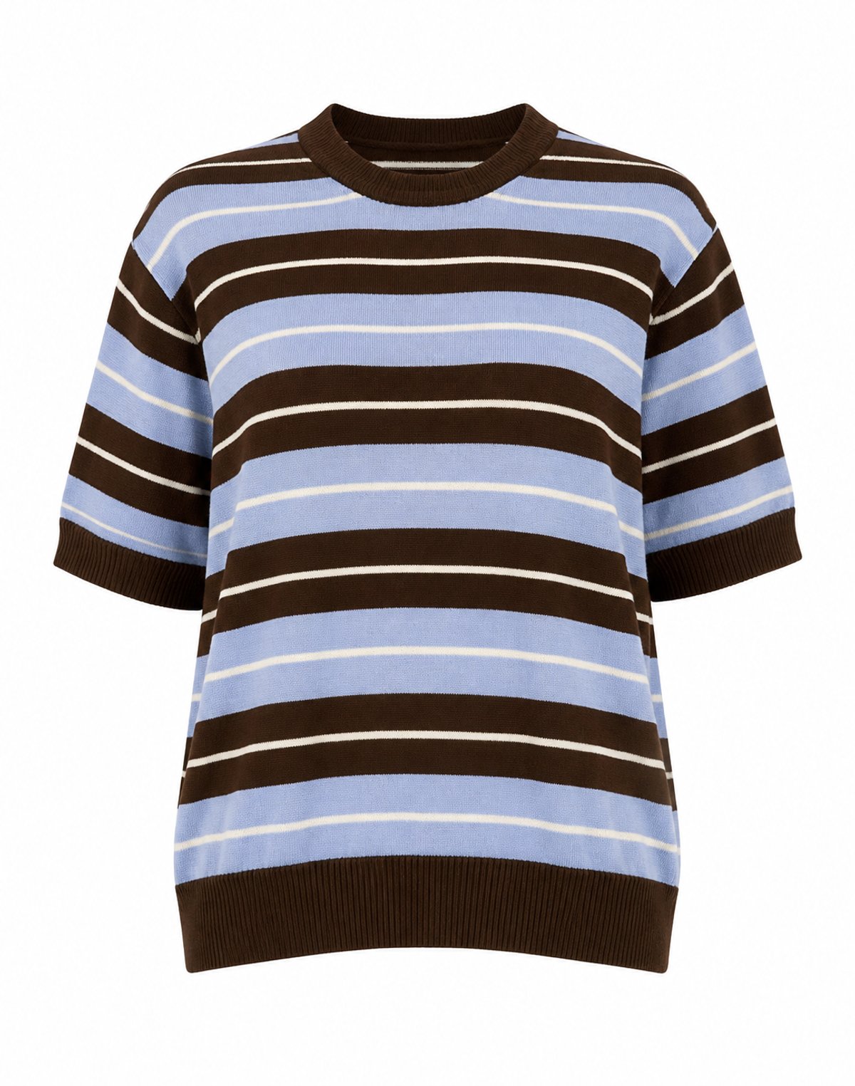 Sweater Knit Rayado Sky  - 2