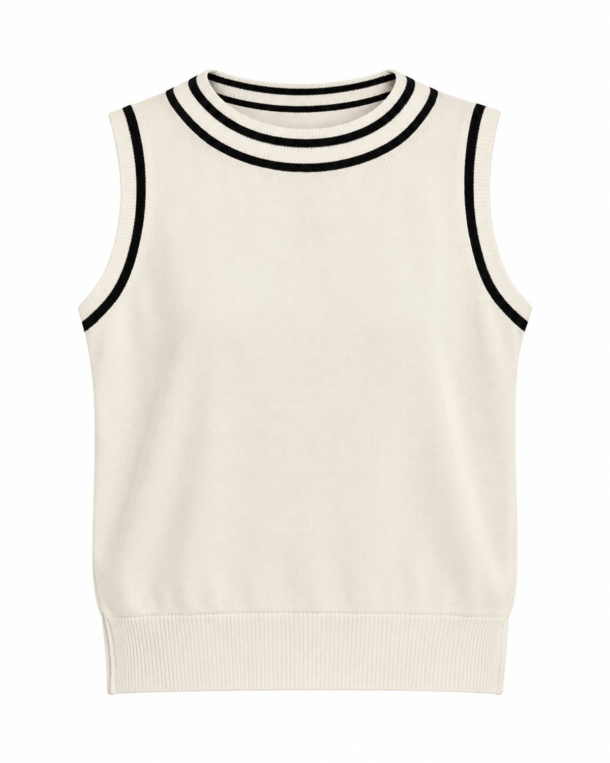 Blusa marfil sin mangas — imagen 2