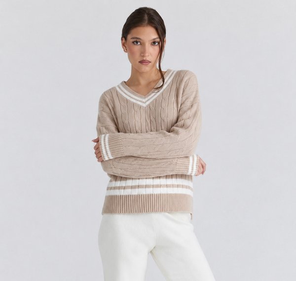 Sweater Trenzado Varsity
