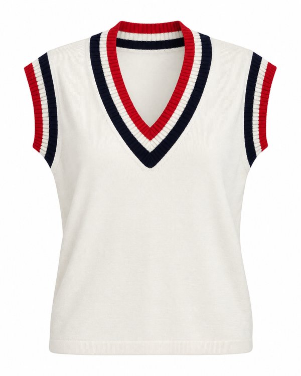Chaleco Knit Varsity Tricolor