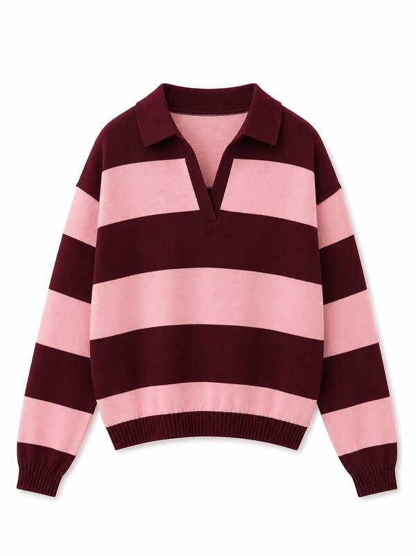 Sweater Rugby Berry Blush