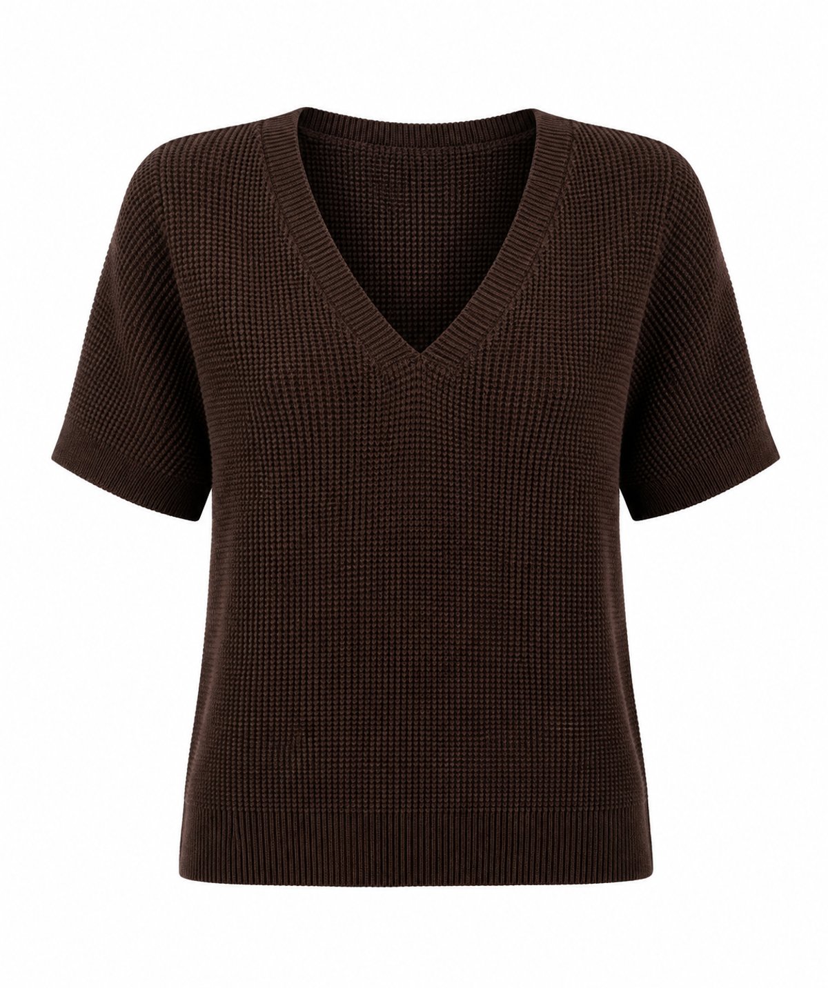 Top Knit Waffle Chocolate - 2