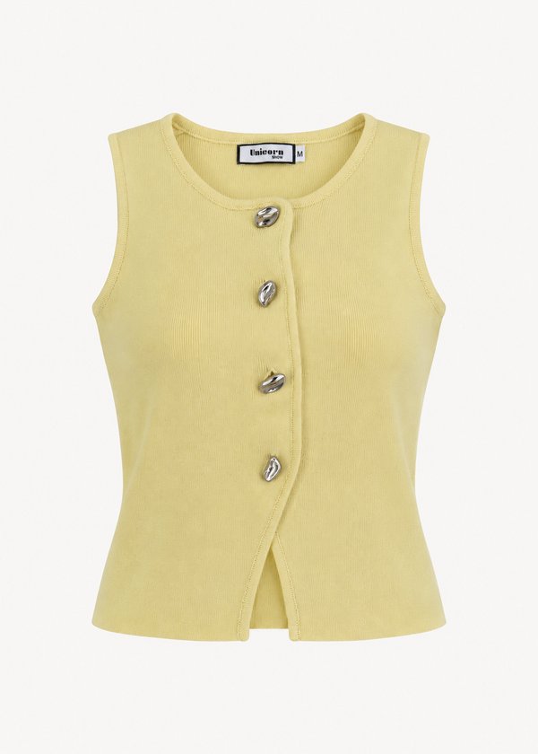 Chaleco Knit Botones