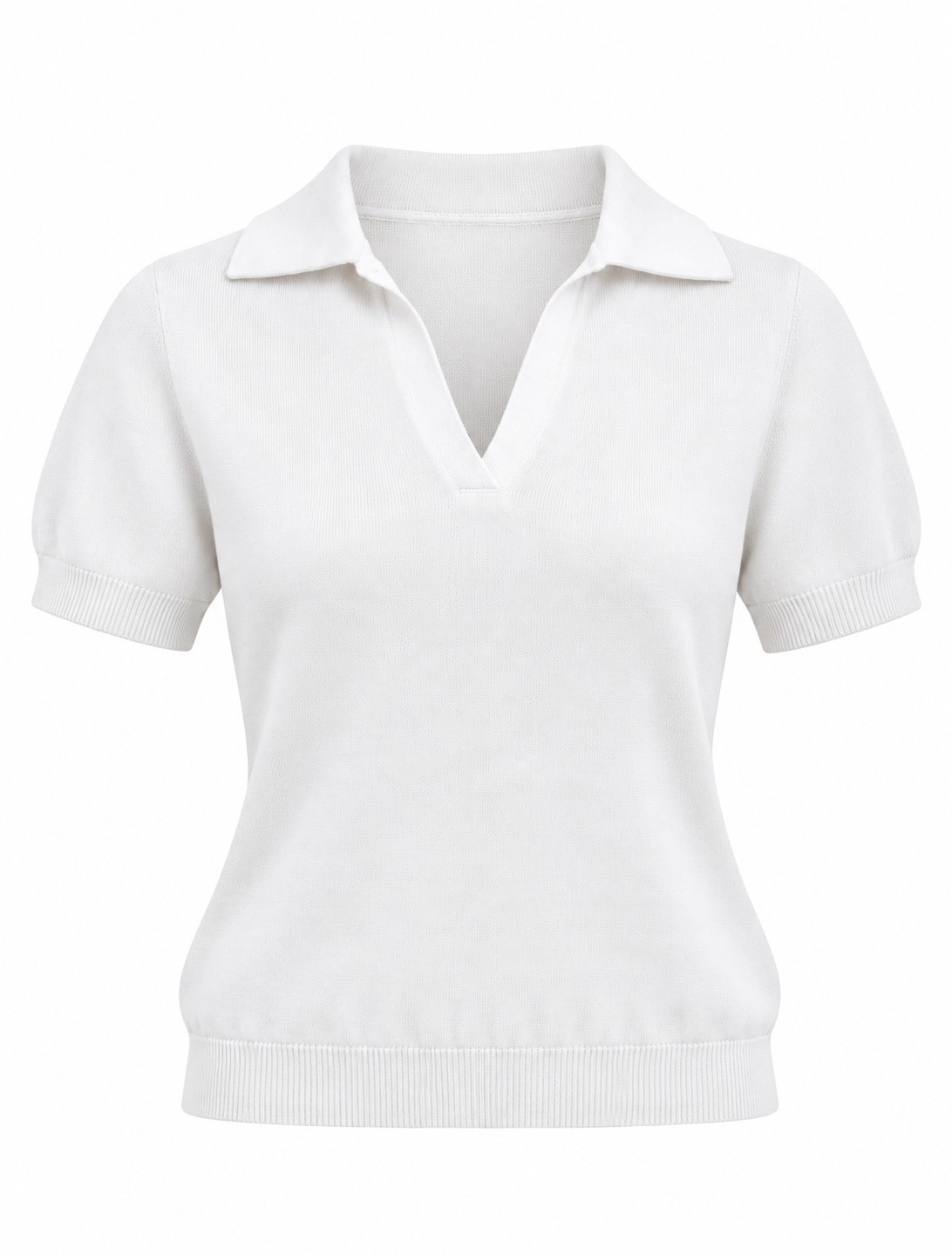 Polo knit blanco  — imagen 2