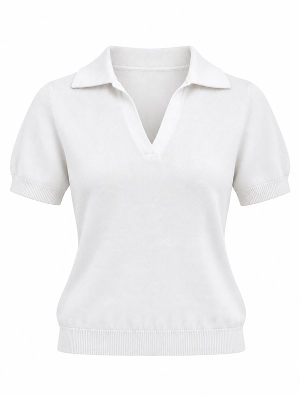 Polo knit blanco 