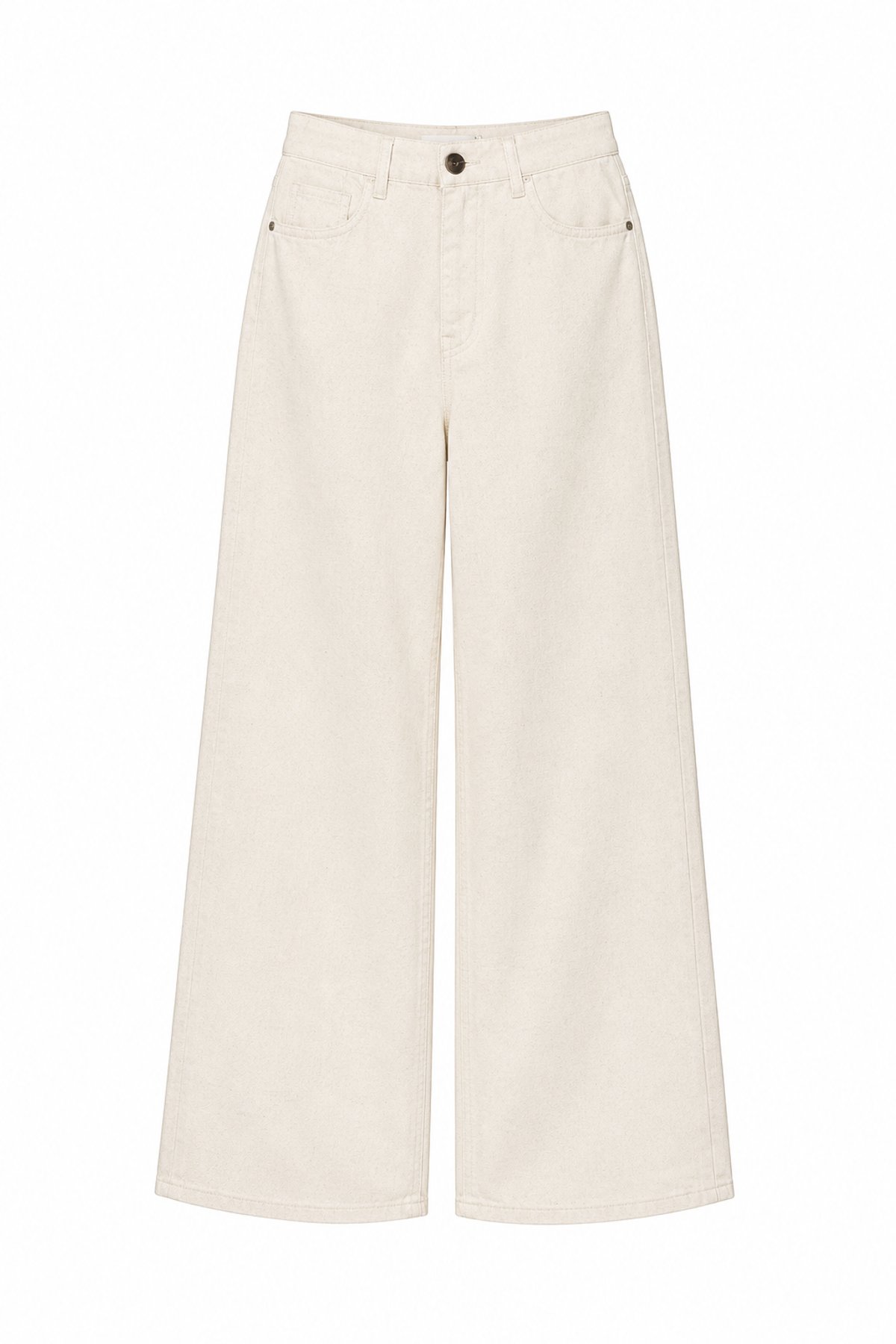 Jeans Wide Leg Ivory - 2