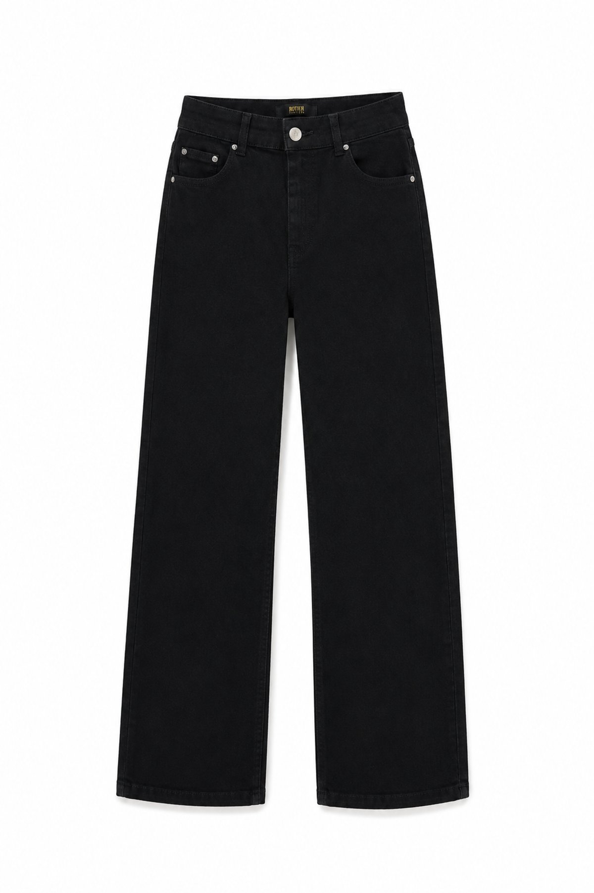 Black Wide Leg Jeans - 2