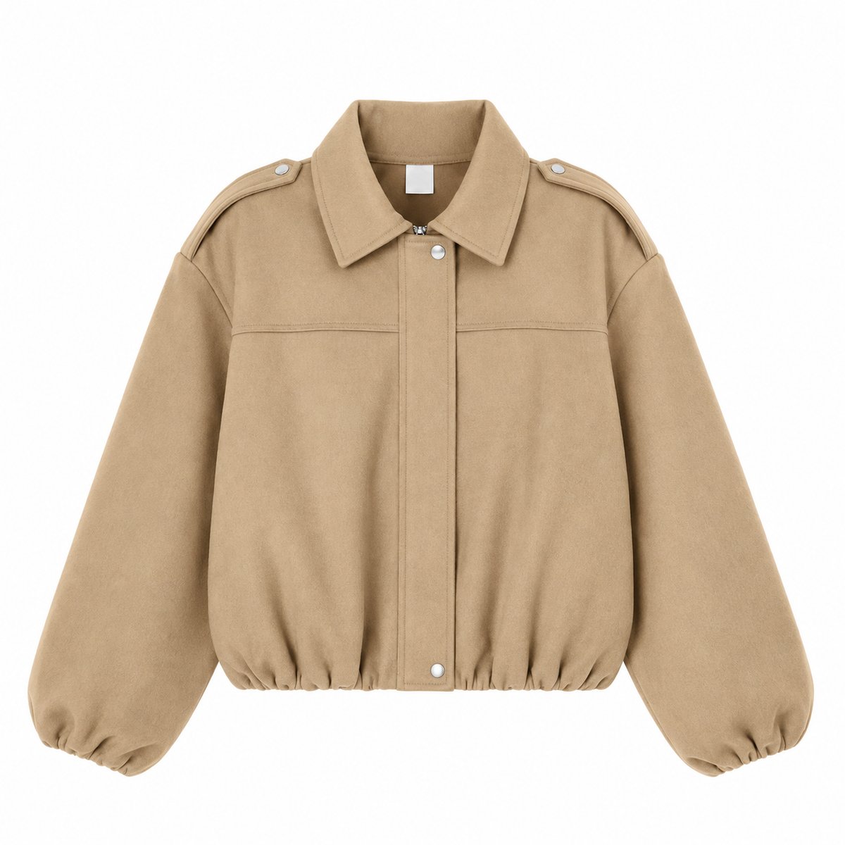 Campera Bomber Oversize Camel - 2