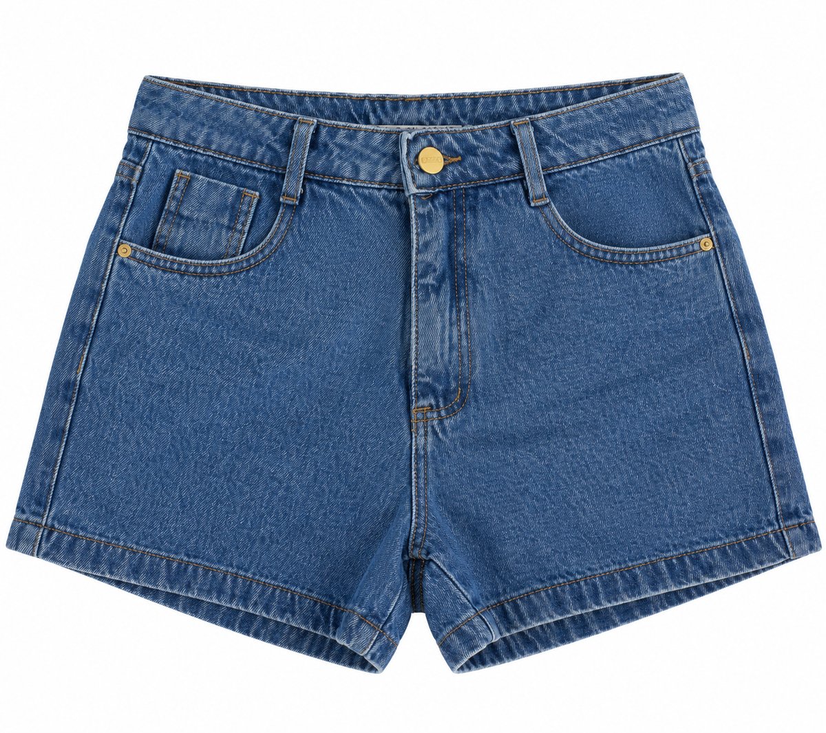 Short de denim azul medio - 2