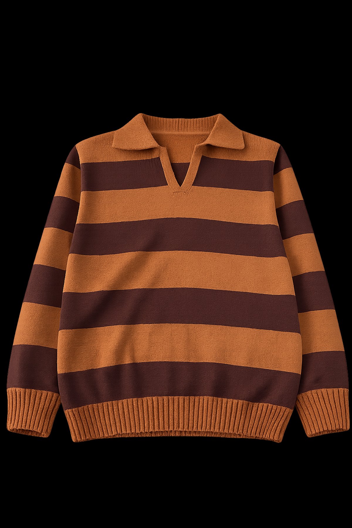 Sweater Polo Rugby Camel & Chocolate - 2