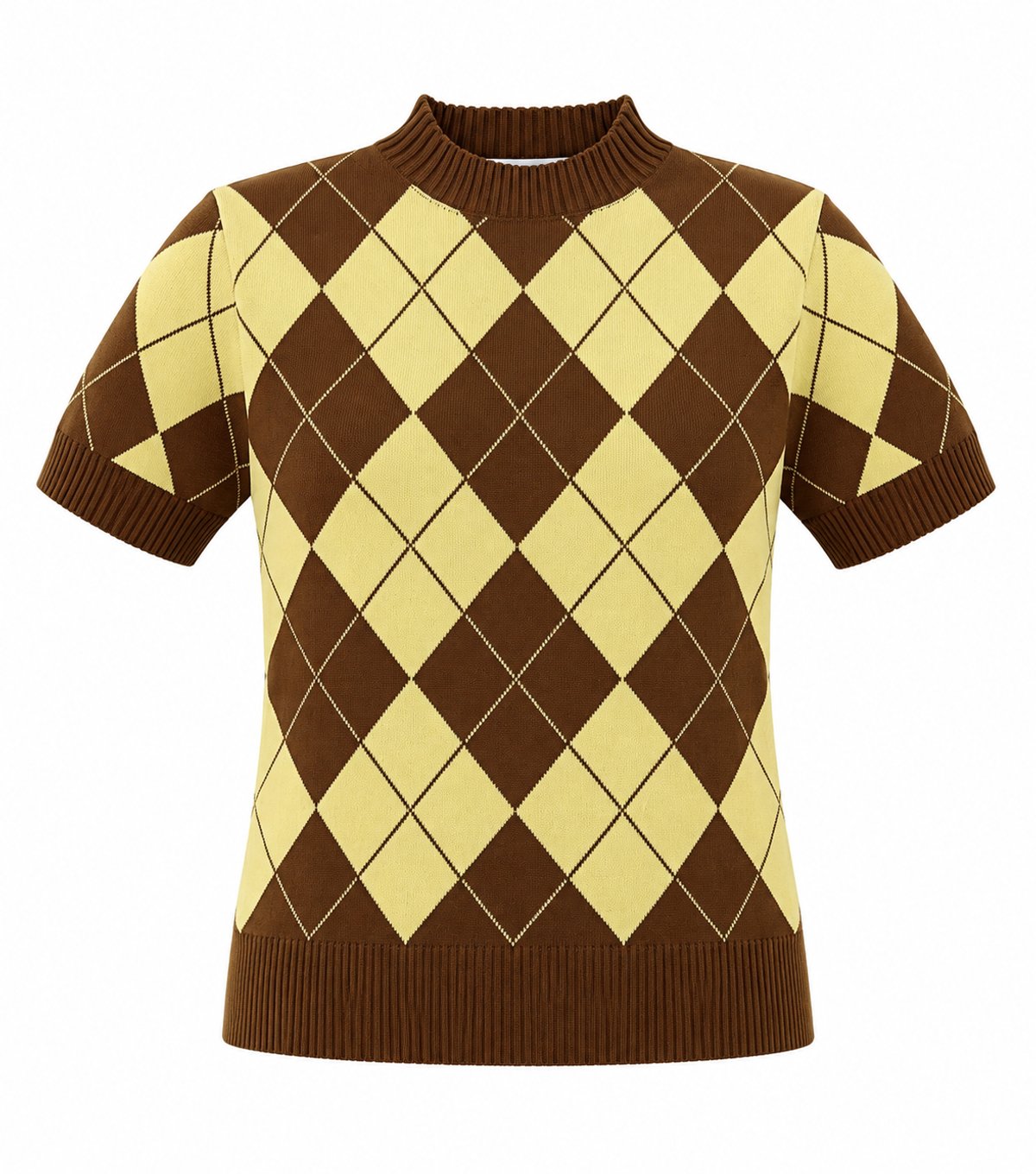 Sweater Argyle Mocha - 2